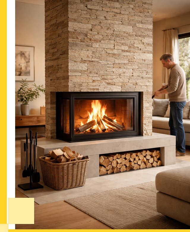 Дровяной камин под ключ в Дальнереченске от 203800 р. | ЭриданДлн