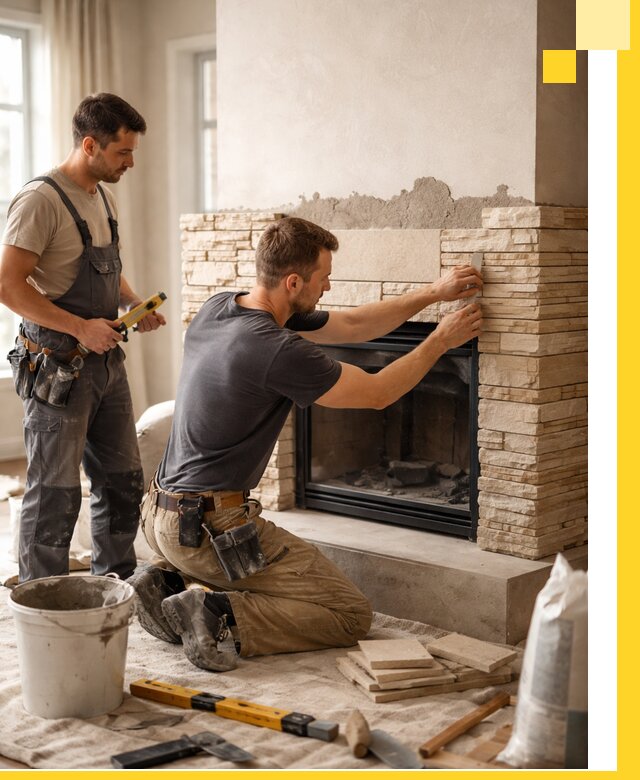 Установка и монтаж каминов для загородного дома в Дальнереченске