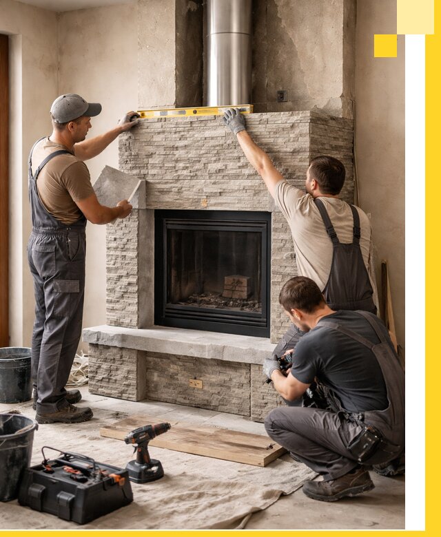 Профессиональный монтаж каминов под ключ в Дальнереченске для дома