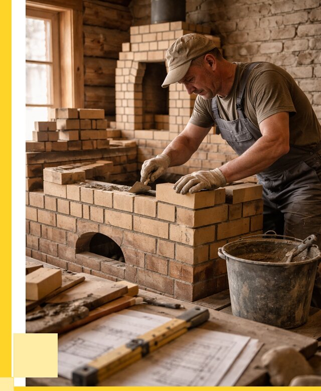 Кладка печей из кирпича в Дальнереченске цены от 30570 р. - ЭриданДлн