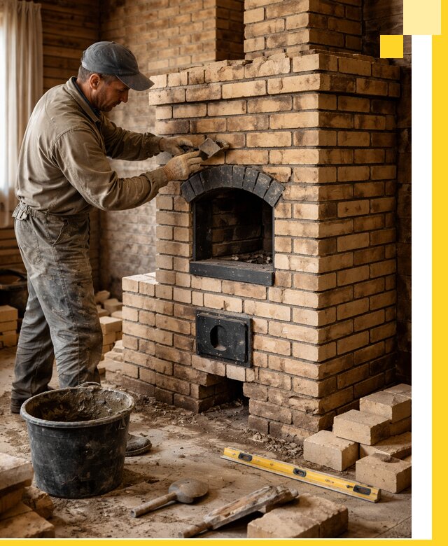 Кирпичные печи под ключ в Дальнереченске: проектирование и кладка