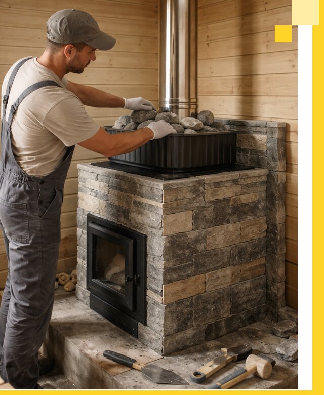 Печи для парной в Дальнереченске, производство, монтаж и обслуживание