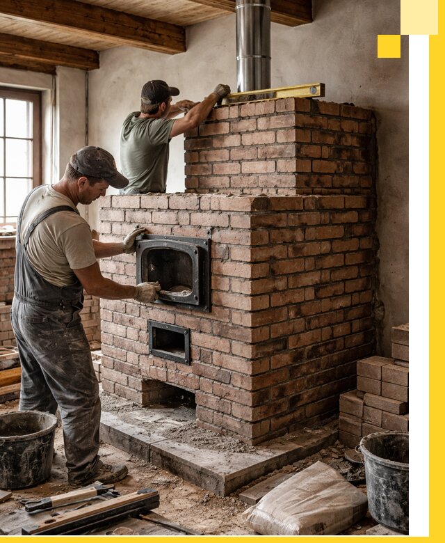 Печи для загородного дома под ключ в Дальнереченске — монтаж и сервис