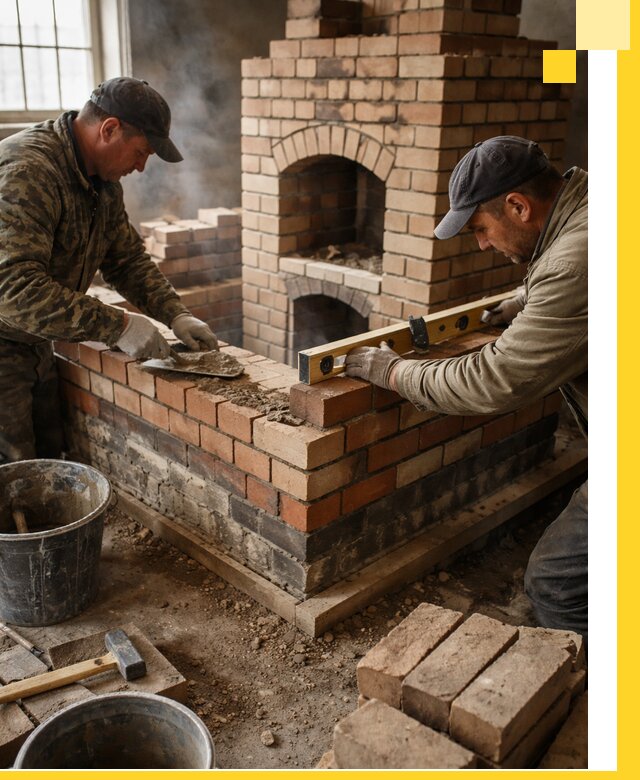 Изготовление и монтаж печей и каминов из кирпича в Дальнереченске