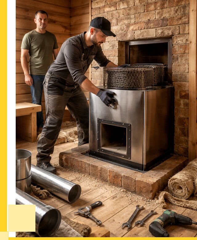 Монтаж банных печей под ключ в Дальнереченске от 18342 р., ЭриданДлн