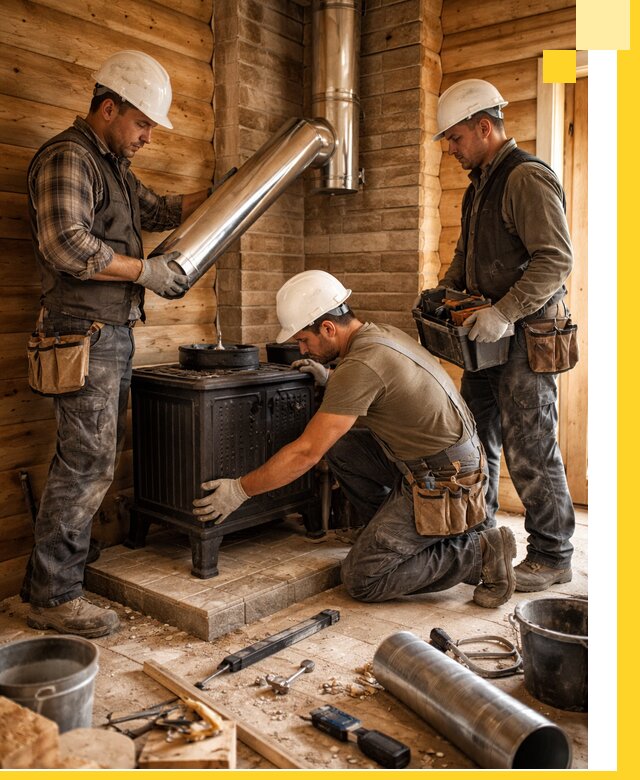 Профессиональный монтаж банных печей и дымоходов в Дальнереченске