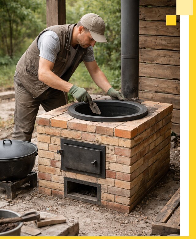 Изготовление и установка печей для казана в Дальнереченске под ключ