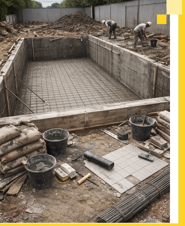 Строительство бассейнов под ключ в Дальнереченске, дизайн и монтаж