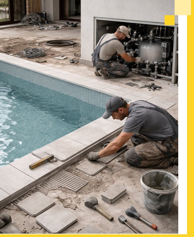 Строительство и монтаж бассейнов в коттедже в Дальнереченске