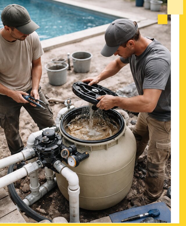 Установка и обслуживание песочных фильтров для бассейнов в Дальнереченске