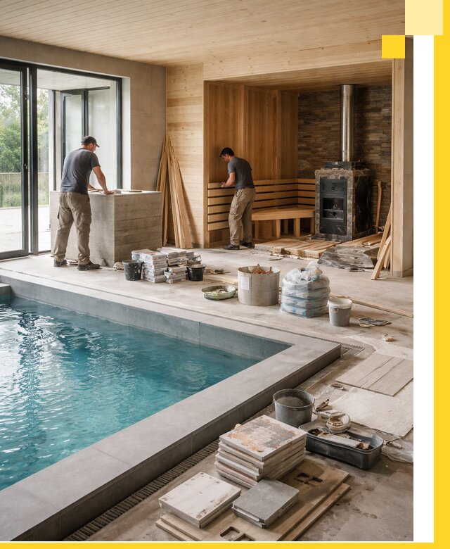 Проектирование и строительство бань с бассейном в Дальнереченске