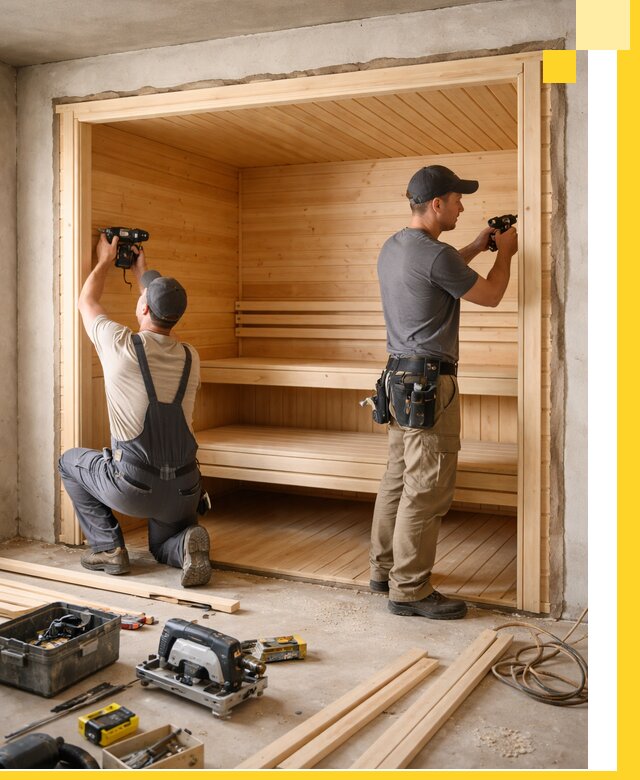 Монтаж саун под ключ в Дальнереченске — проектирование и установка