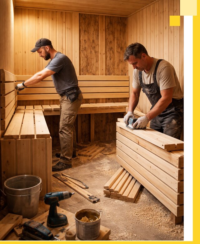 Профессиональный комплексный ремонт саун под ключ в Дальнереченске