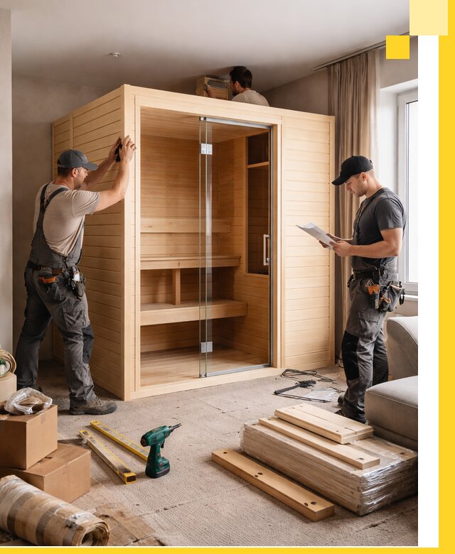 Установка и благоустройство саун в квартире в Дальнереченске