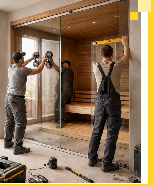 Производство и монтаж стеклянных саун под ключ в Дальнереченске