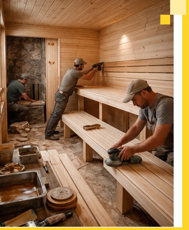 Профессиональная отделка бань в Дальнереченске под ключ, с гарантией