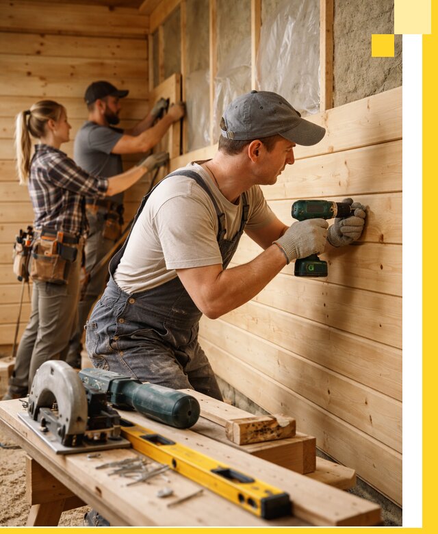 Обшивка бань под ключ в Дальнереченске: отделка стен и потолков