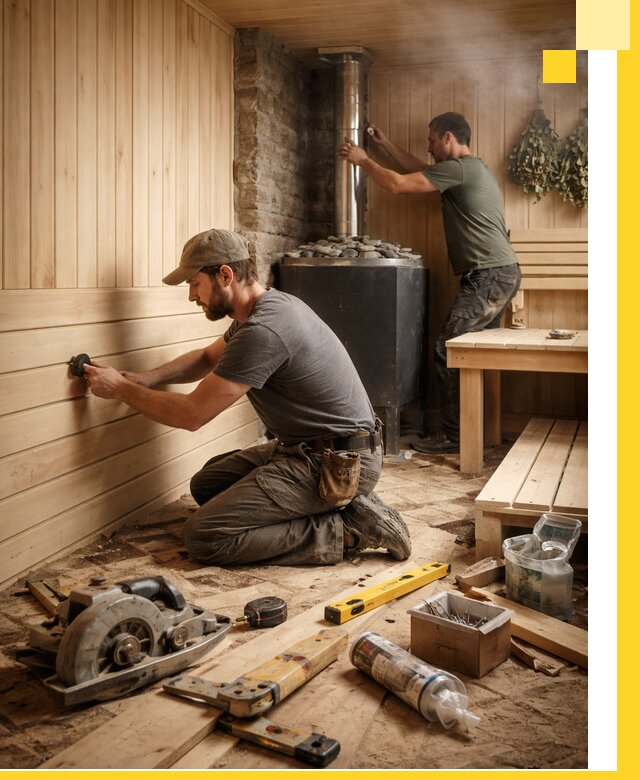 Полное строительство и оснащение парных под ключ в Дальнереченске