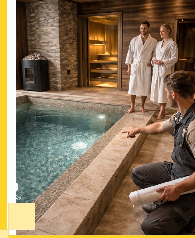 Проект бани с бассейном под ключ в Дальнереченске от 66235 р. | ЭриданДлн