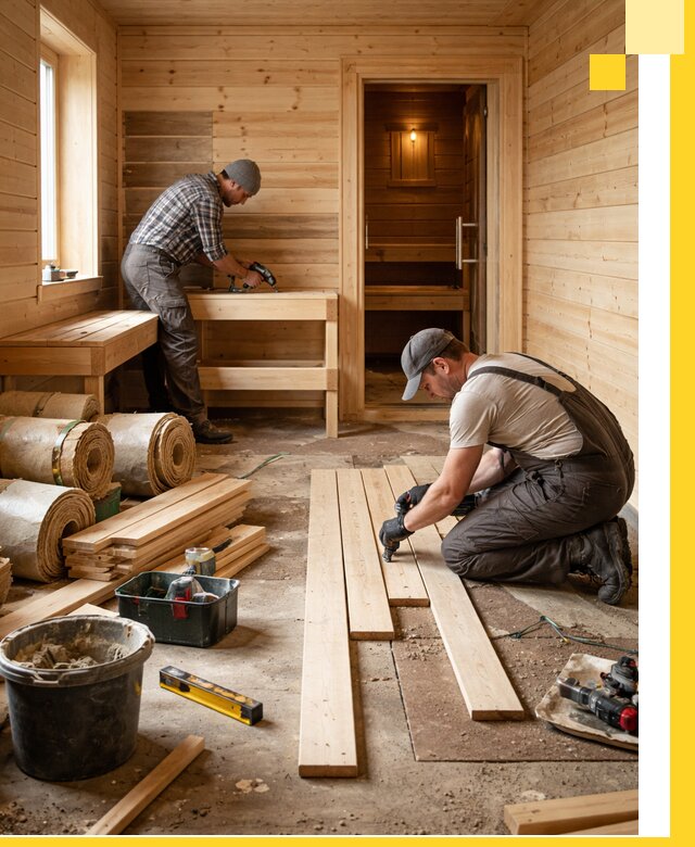 Индивидуальный проект бани с комнатой отдыха под ключ в Дальнереченске