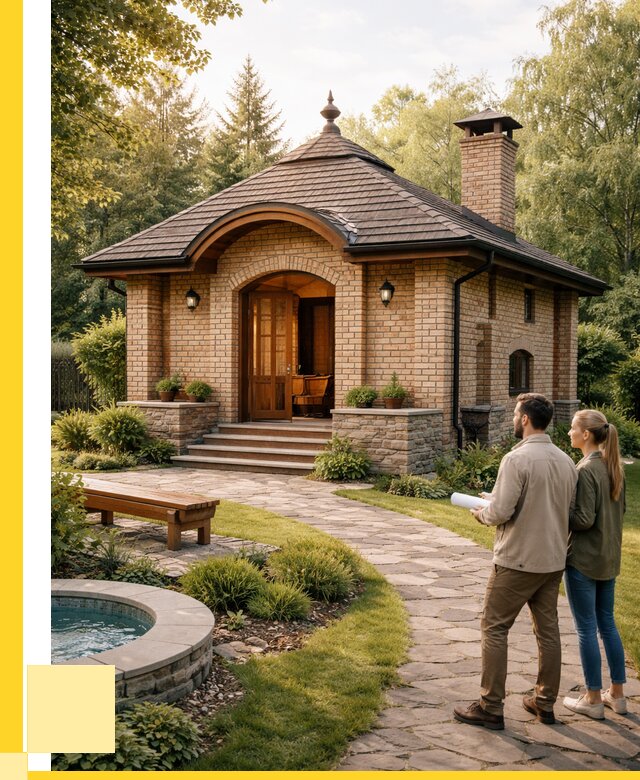 Проект кирпичной бани в Дальнереченске от 30570 р. | ЭриданДлн