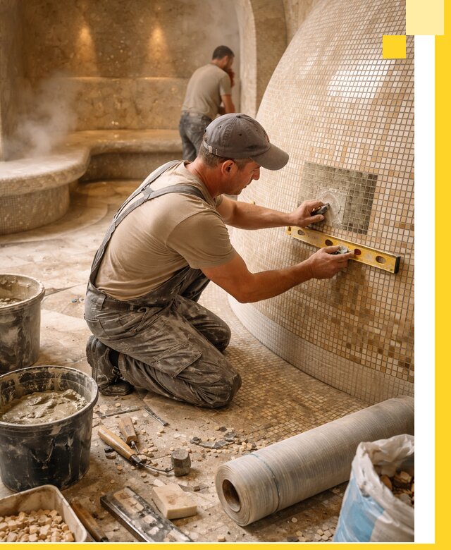 Хамам под ключ в Дальнереченске: проектирование, строительство, отделка