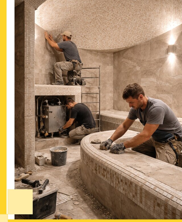 Монтаж хамамов под ключ в Дальнереченске от 254750 р. ЭриданДлн