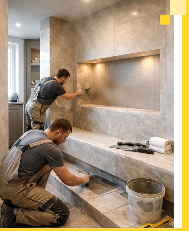 Профессиональное строительство хамама в квартире в Дальнереченске