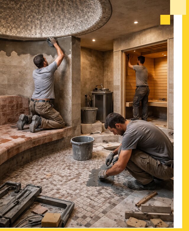 Проект и строительство хамама бани и сауны под ключ в Дальнереченске