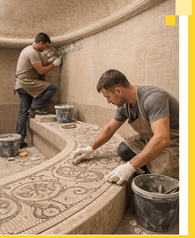 Плитка для хамама в Дальнереченске, укладка, подбор и поставка