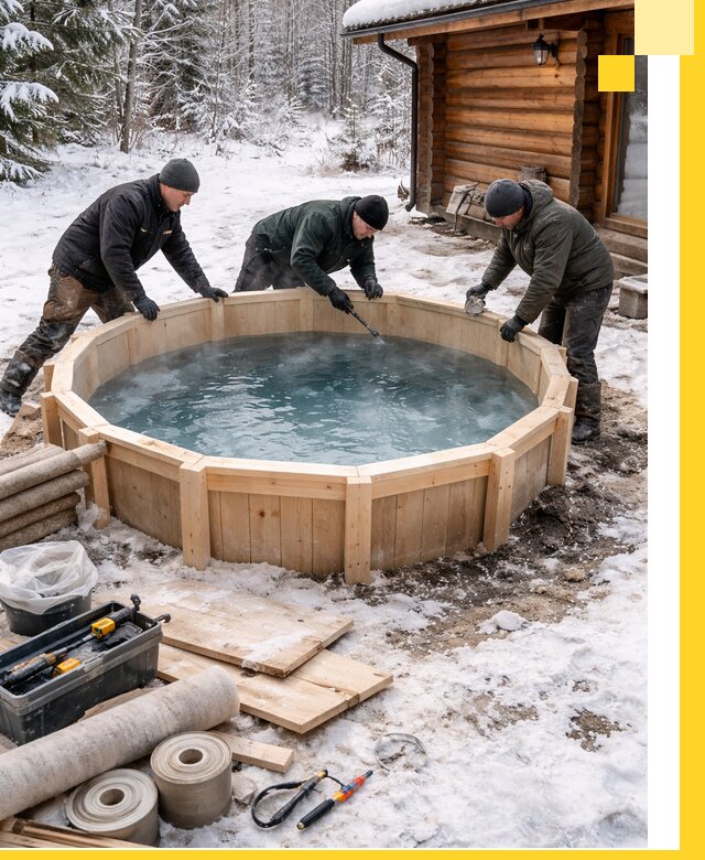 Изготовление и установка ледяных купелей под ключ в Дальнереченске