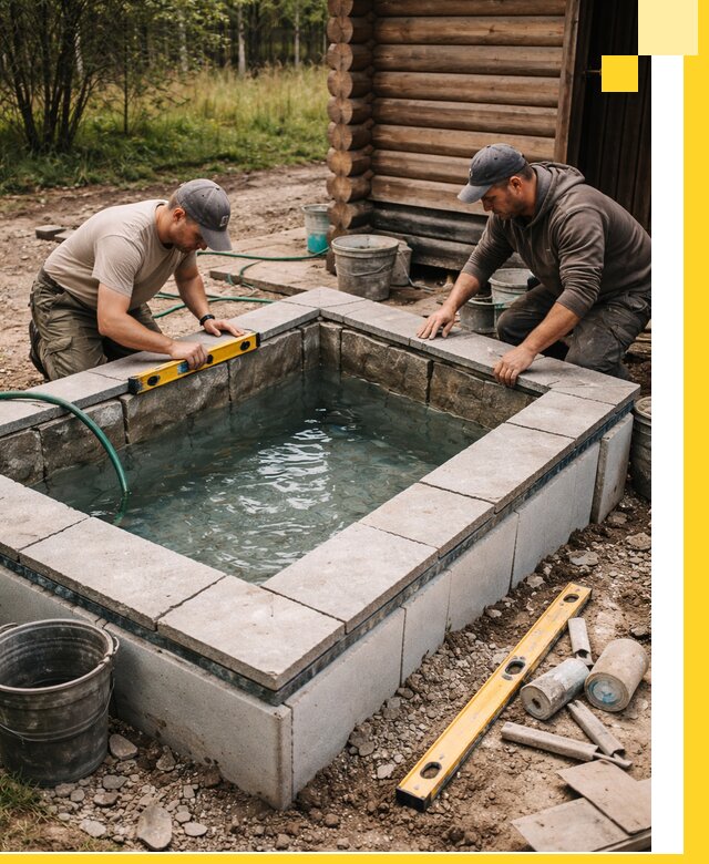 Изготовление и установка холодных купелей под ключ в Дальнереченске